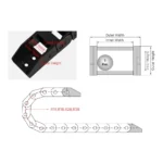 LaserKart J07Q.1.B J15Q.1.B Bridge Type Non-Opening Cable Drag Chains - Image 5