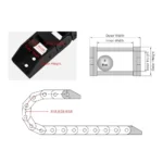 LaserKart J10Q.1.B Bridge Type Non-Opening Cable Drag Chains - Image 5