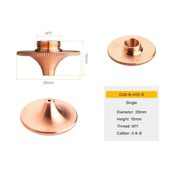 LazerKart D28 Series B Type Laser Nozzles