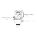 LazerKart 0-2kW WSX KC15A Fiber Laser Cutting Head - Image 7