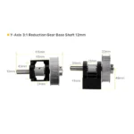 LaserKart Laser Machine Mechanical Parts Reduction Gear Base - Image 2