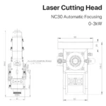 LazerKart 0-3KW WSX NC30 Autofocus Laser Cutting Head - Image 3