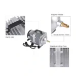 LazerKart 85W Hailea ACO-388D Air Compressor Pump - Image 5