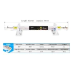 45W Series CO2 Glass Laser Tube - Image 7