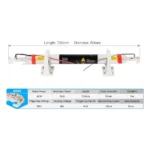 40W CO2 Glass Laser Tube - Image 8