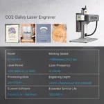 LazerKart 30W CO2 Laser Marking Engraver with 8.3 * 8.3 Scan Area - Image 3