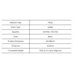 LazerKart 100Pcs Matte Black Business Name Cards For Laser Marking Machine - Image 6