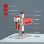 LazerKart UV-5 5W UV Laser Marking Engraver with 4.3” X 4.3” Scan Area - Image 7